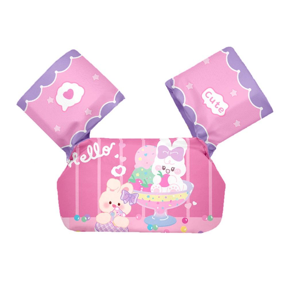 

Anti Rollover Child Buoyancy Vest Adjustable Swimming Vest Child Float Arm Sleeve Summer рожевий