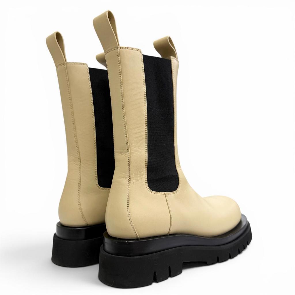 Excellent BOTTEGAVENETA Boots The Rug Side-gore Chelsea Boots, Leather 38 592045 Used