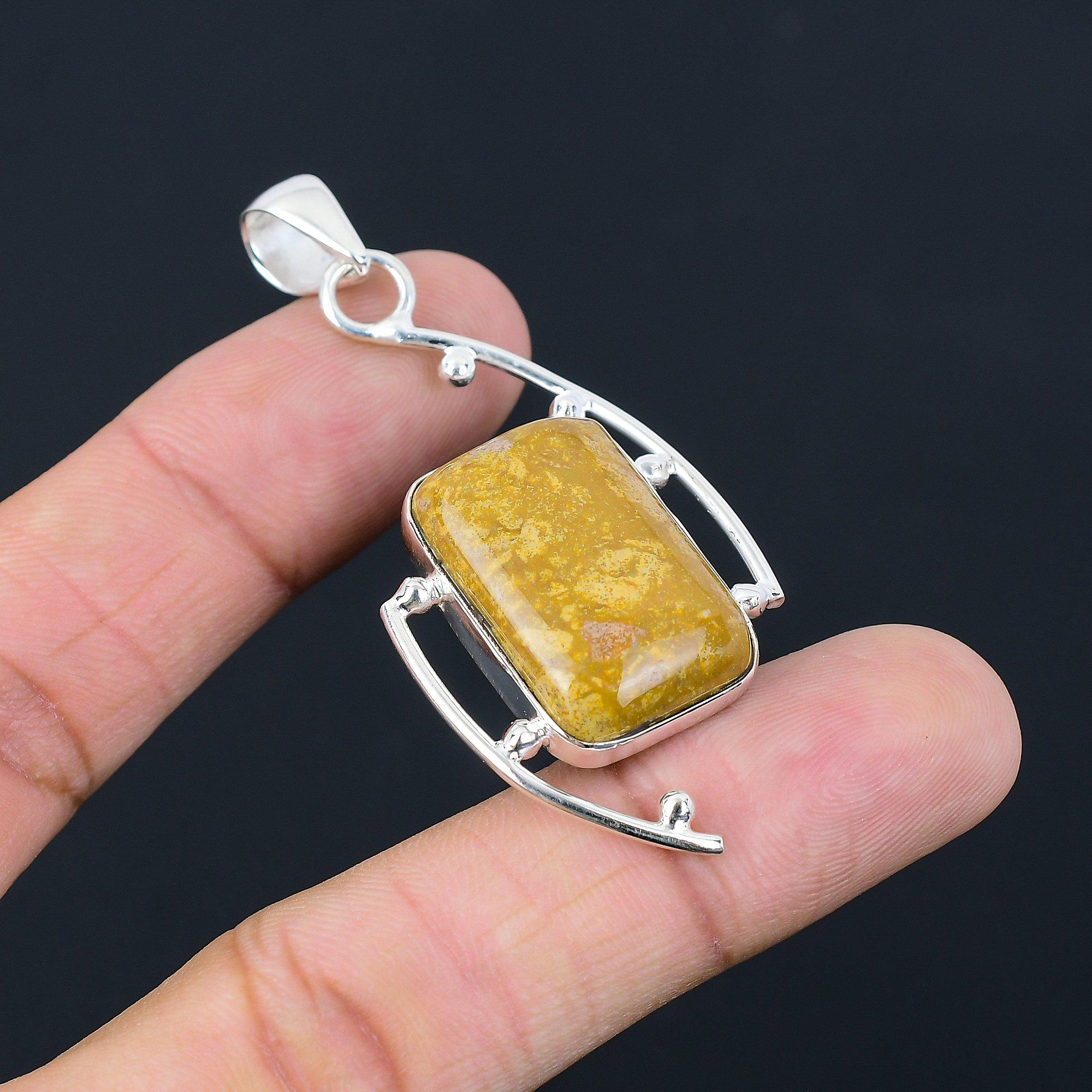 Daughters Day Sale Sterling Silver Natural Seam Agate Sister New Pendant Jewelry