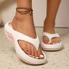 Women's Summer Fashion EVA Flip Flops Comfort Thick Sole Non Slip Beach Slippers Woman Soft Sole Clip Toe Platform Sandals 2025