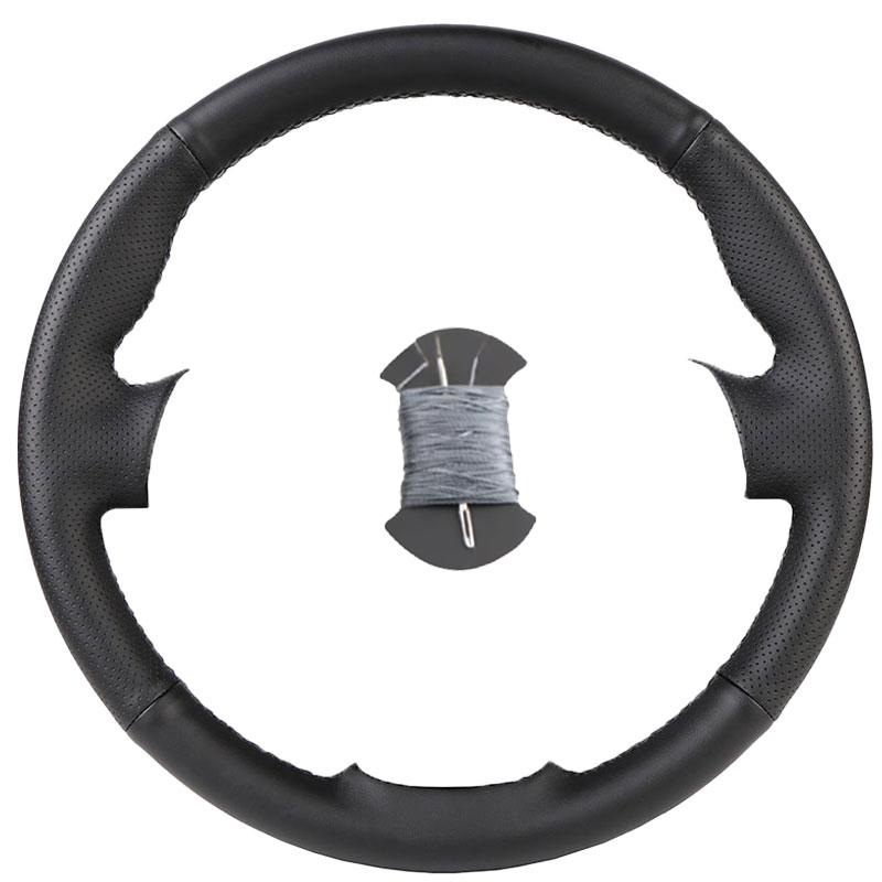 Customize Hand Sewn Anti-Slip Safety Car Steering Wheel Cover Exact Fit For Mazda 2 2008-2014 Microfiber Leather Auto Grip Cover