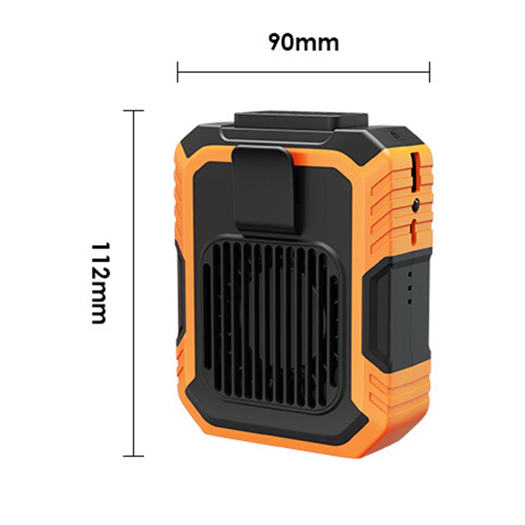 Hanging Neck/Waist Fan USB Mini Portable Rechargeable Fan Hands Free For Outdoor Camping Hiking Climbing Running Sports 6000mAh