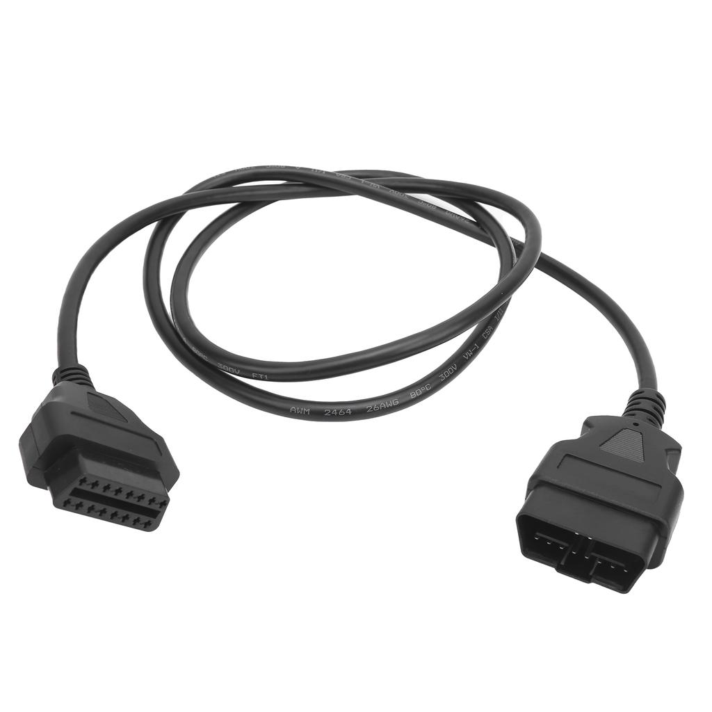 1.5m 4.9ft OBD2 Diagnostic Cable Extension Line 16Pin to 16Pin Auto Parts DC 12V