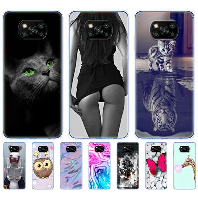 Para Xiaomi Poco X3 NFC Funda Silicona Suave Trasera Para POCO X3 pro cubierta Parachoques de TPU para Poco X 3 PocoX3 NFC 6.67'' Teléfono Global etui
