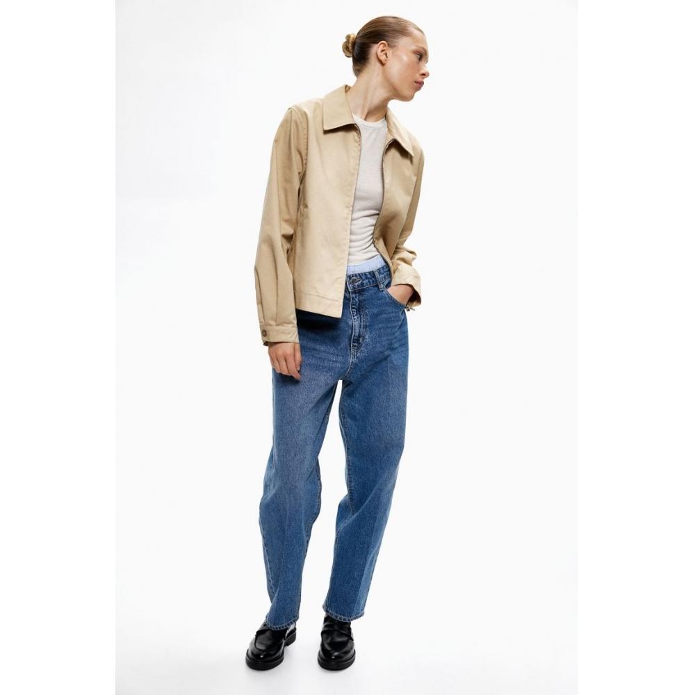 

H M Criss Leg Tapered Jeans Denim Blue