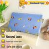 Thailand Latex Pillow Core for All Seasons – Cartoon Design with Cotton Knitted Pillowcase for Students and Babies