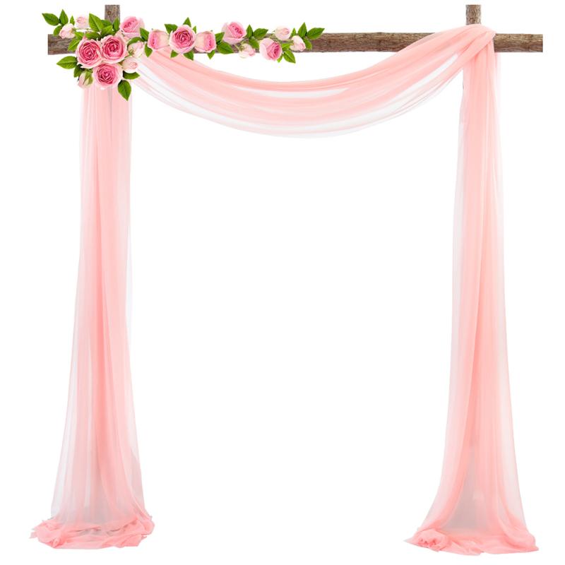 Chiffon Drapery Densed Stretch Yarn Wedding Arch Outdoor Background Draping Fabric Photography Props