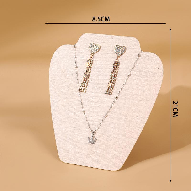 Espositore per Set di Orecchini e Collana Modello Ritratto per Collana Rastrelliera per Gioielli Gancio per Orecchini e Gioielli per Orecchie Rastrelliera per Gioielli