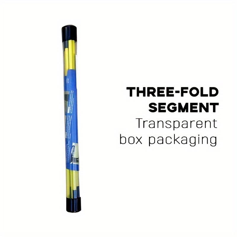 1pcs Golf Alignment Stick, Foldable Alignment Rods for Aiming, Putting, Swing, Posture Corrector, Golf Practice Training Aid with Tube Case