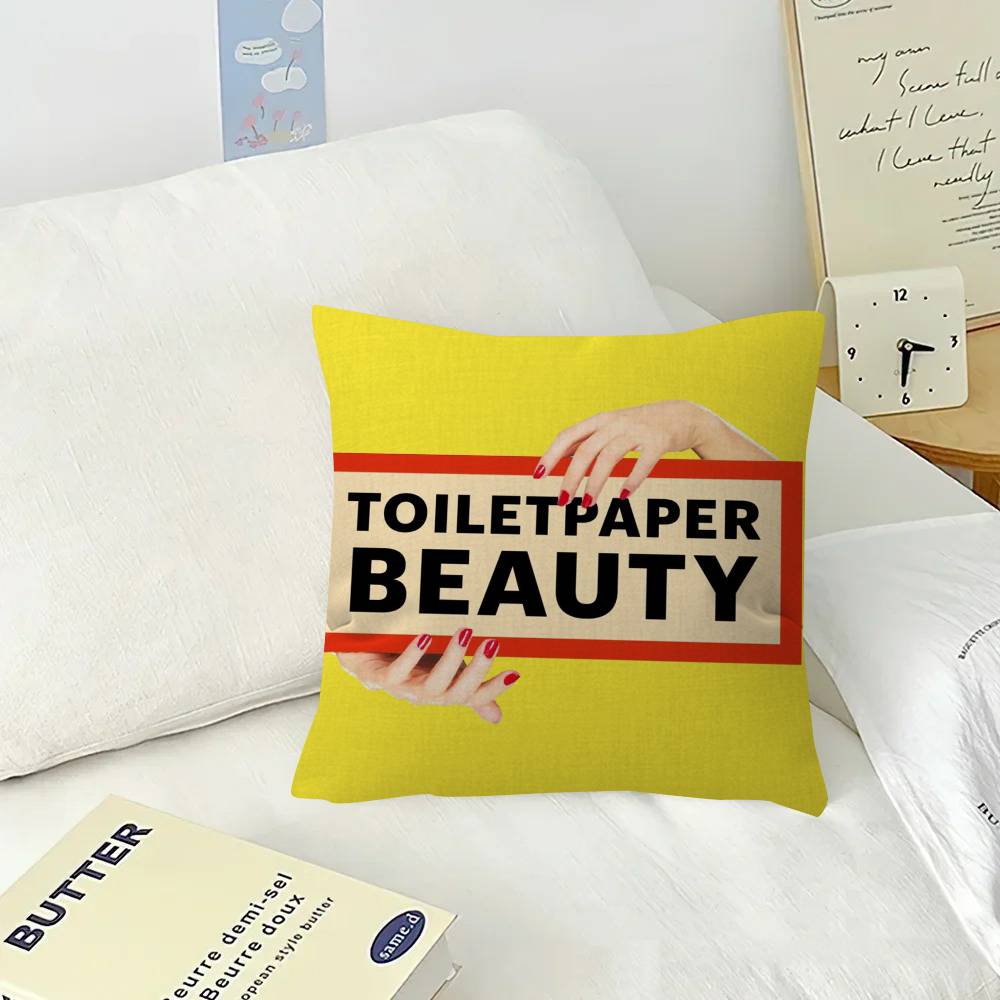 Pillow Gift Home Office Decoration Bedroom Sofa Car Cushion Cover Case 45x45 Fashion T-Toiletpaper