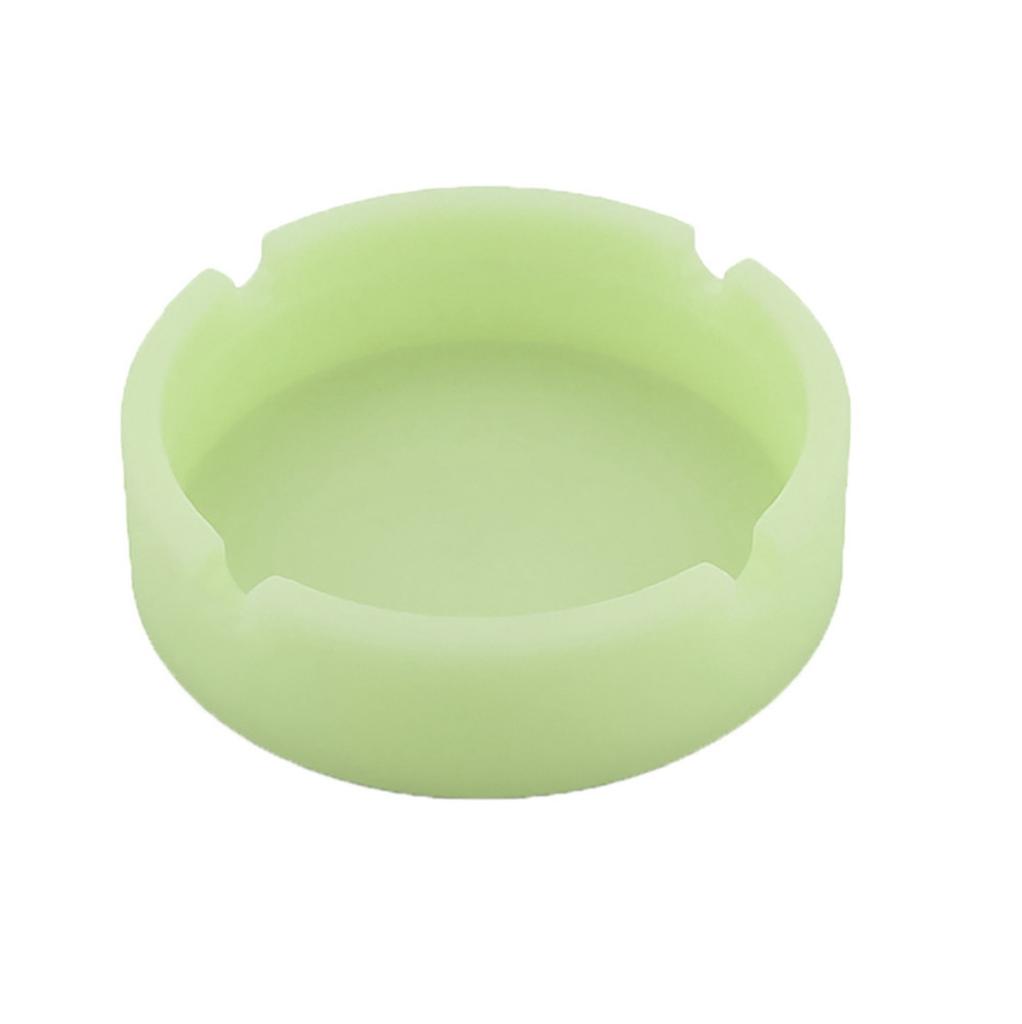 Luminous Silicone Rubber High Temperature Heat Resistant Round Design Ashtray