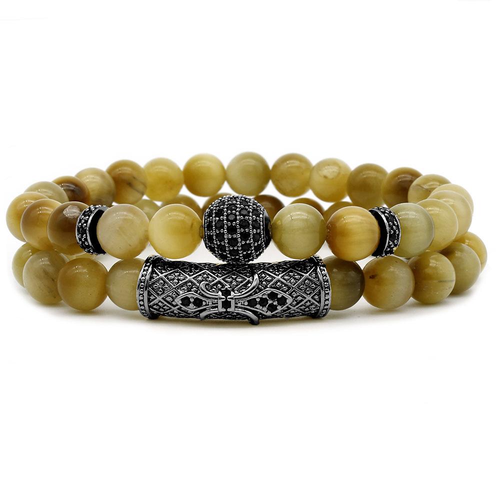 

JYL TS Bracelet Helmet Zircon Style Invokes Courage And Protection gun black колір шовковистих ниткоподібних пестиків качанів незрілої кукурудзи