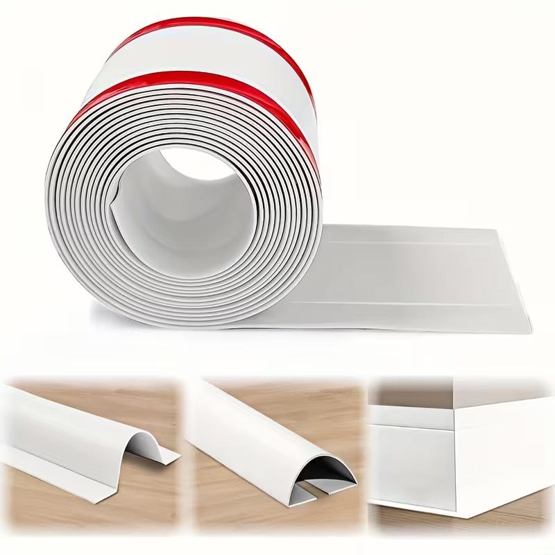 1PC 1m/3meters Soft Cord Cover Durable Flexible Wire Cover PVC Cable Management Floor Cable Cover Indoor
