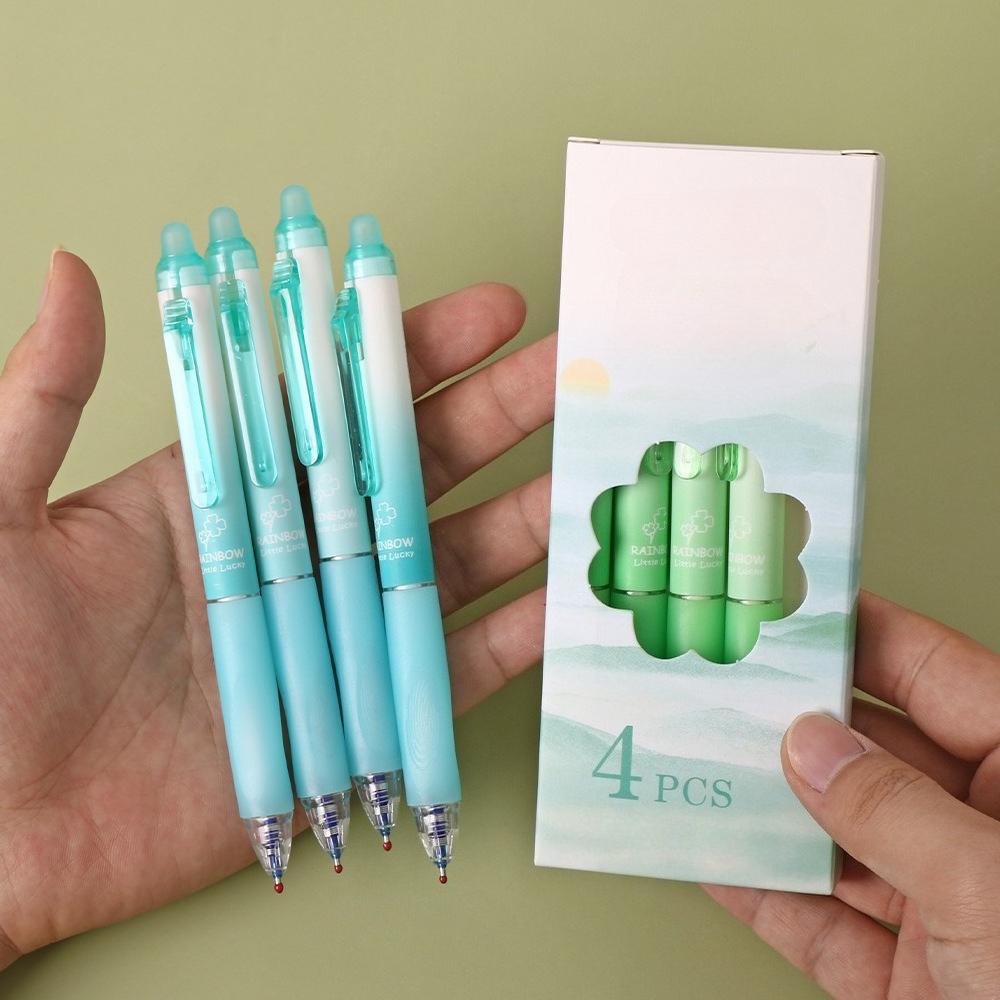 High-quality Appearance Level Quick-drying Soft Grip Neutral Pen Set of 4. Press-on Quick-drying Neutral Pen. Student Stationery, Office Supplies.