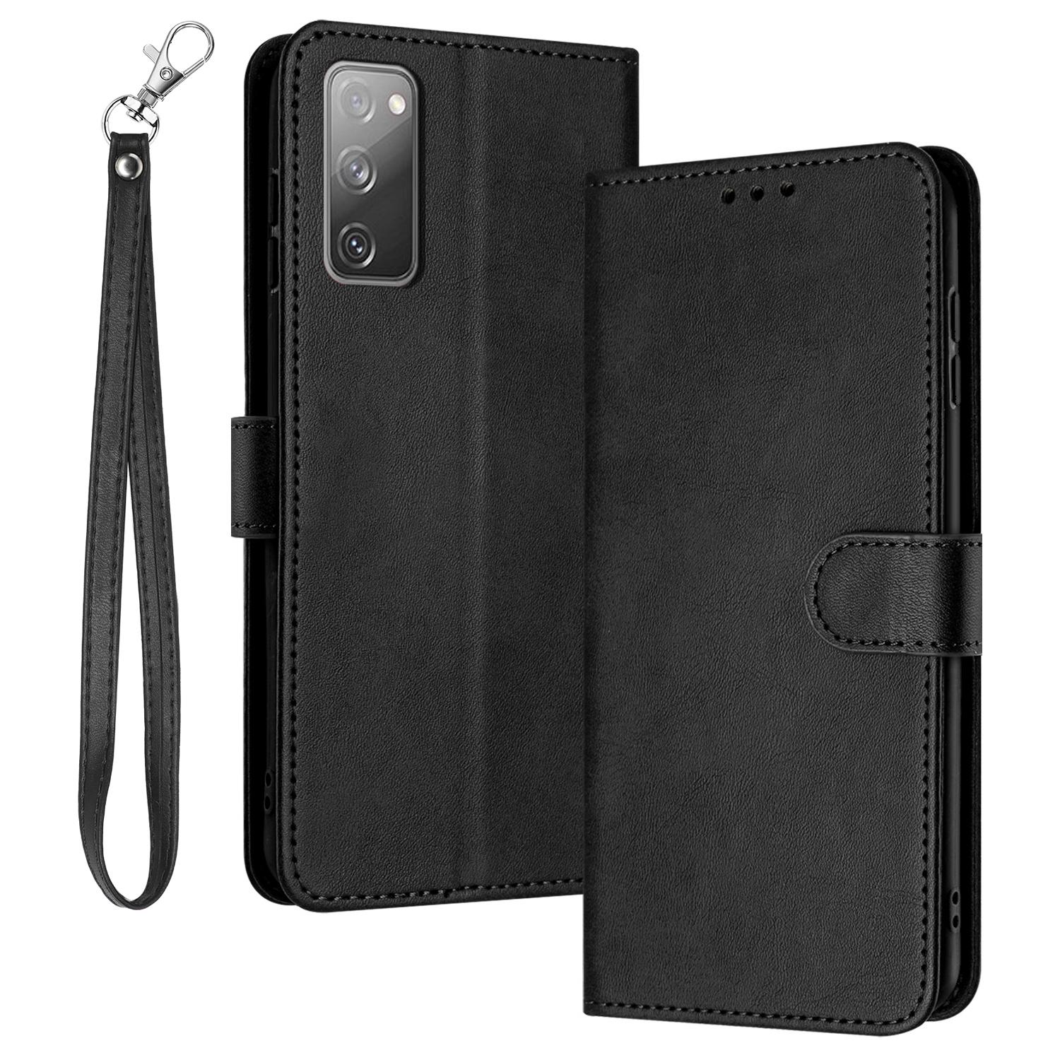 

Для Samsung Galaxy S20 FE/S20 FE 5G/S20 FE 2022/S20 Lite Чехол-подставка для телефона с текстурой телячьей кожи Оптовая продажа мобильных аксессуаров Black