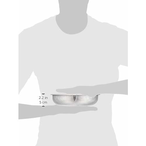 Pearl Metal 21cm Stainless Steel Shallow Punched Colander, At Aqua, HB-4116, Silver