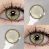 EYESHARE Brown Colored Contact Lens Natural Soft Contact Lenses for Eyes Fashion Decoration 14.2mm Yearly 2pcs=1 Pair