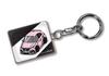 Chaveiro Personalizado MKJP Honda Civic FK7 Carro Preto Cor Base Rosa
