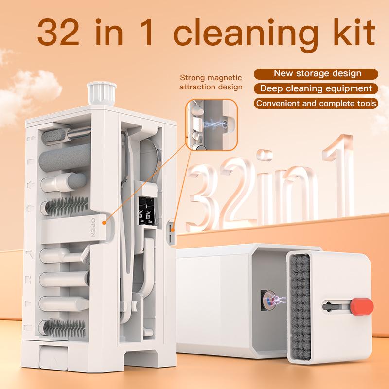 32-in-1 Multifunctional Cleaning Kit for Mobile Phone, Camera, Earphones, and Keyboard