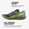 Salomon Trail Running SENSE RIDE 5 L47311100 Gecko cm Men's Black/Laurel Wreath/Green 27.5
