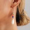 Accessories Bohemian Colorful Beaded Metal Earrings Stylish Simple Personality Shell Pendant Earrings