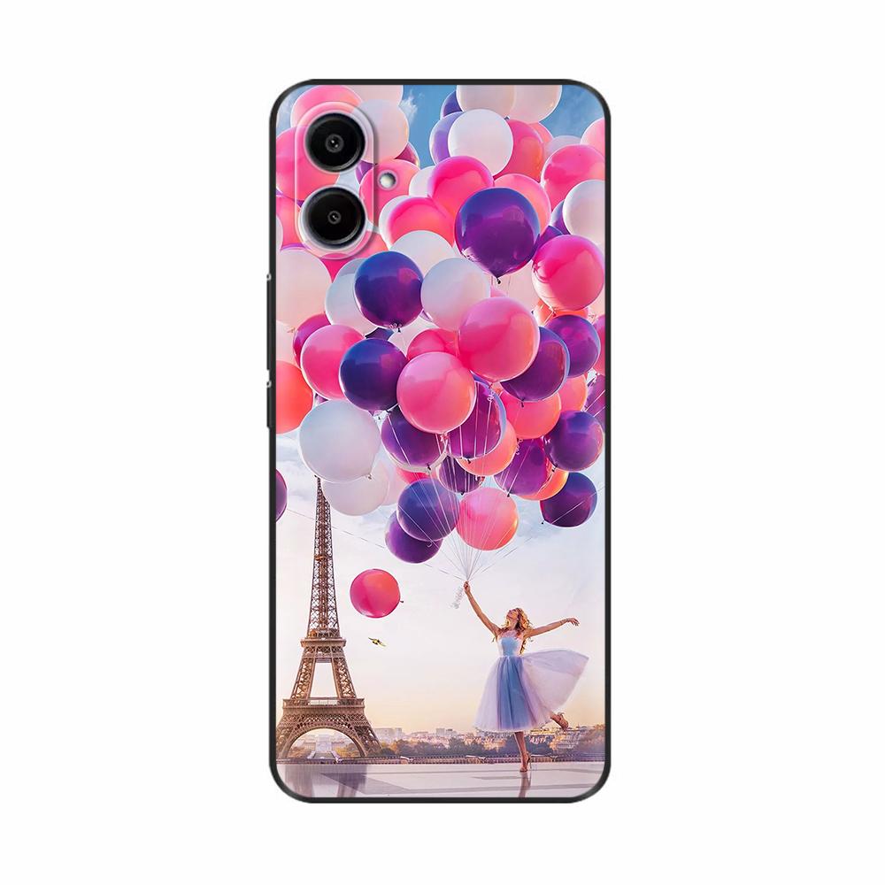 For Samsung A07 4G Case Beautiful Flower Protective Anti-fall Silicone Phone Back Cover For Samsung Galaxy A07 Cases A 07 Fundas