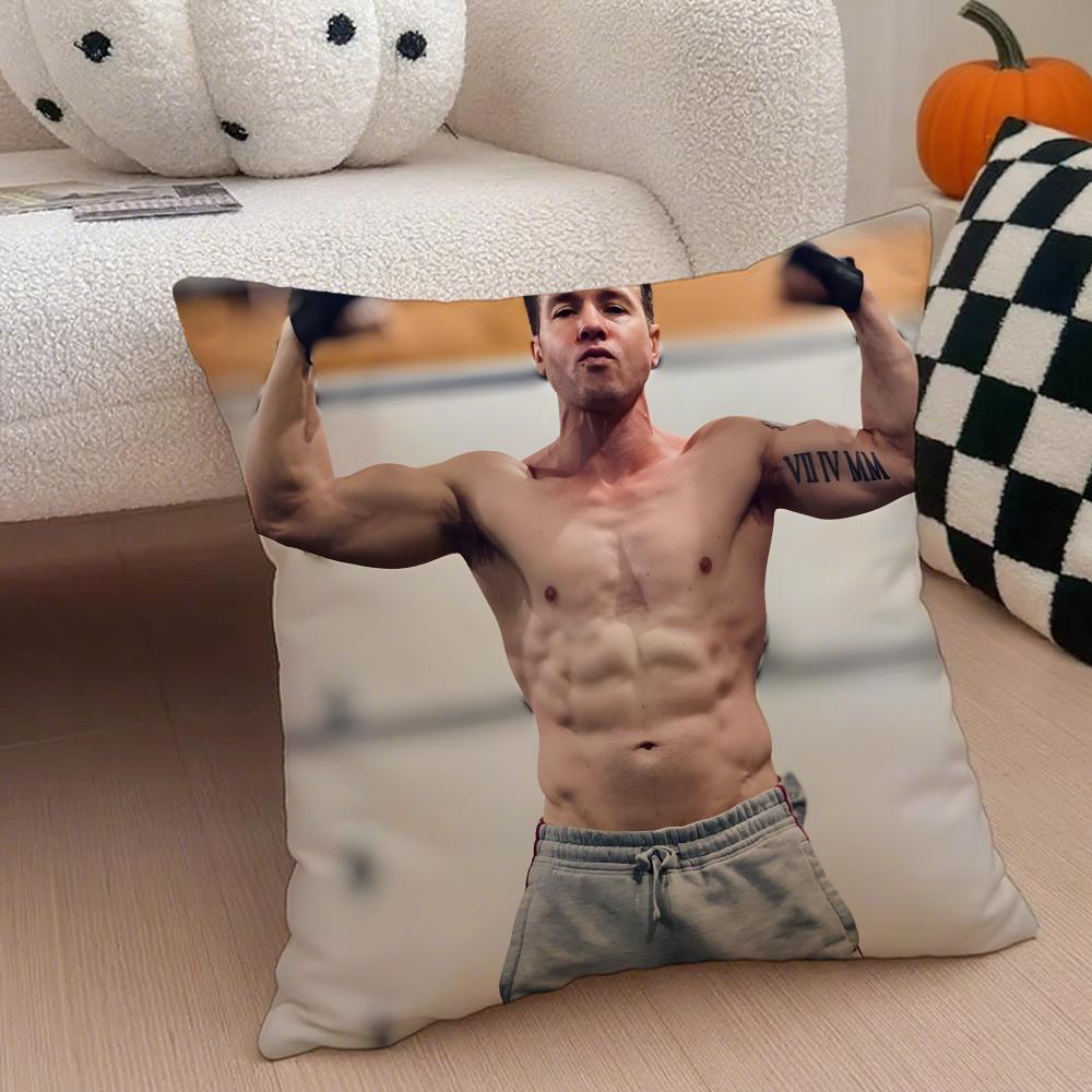 JJon Seda Cushion Cover Throw Pillow Cover Hidden Button Durable Polyester Chair Cushion