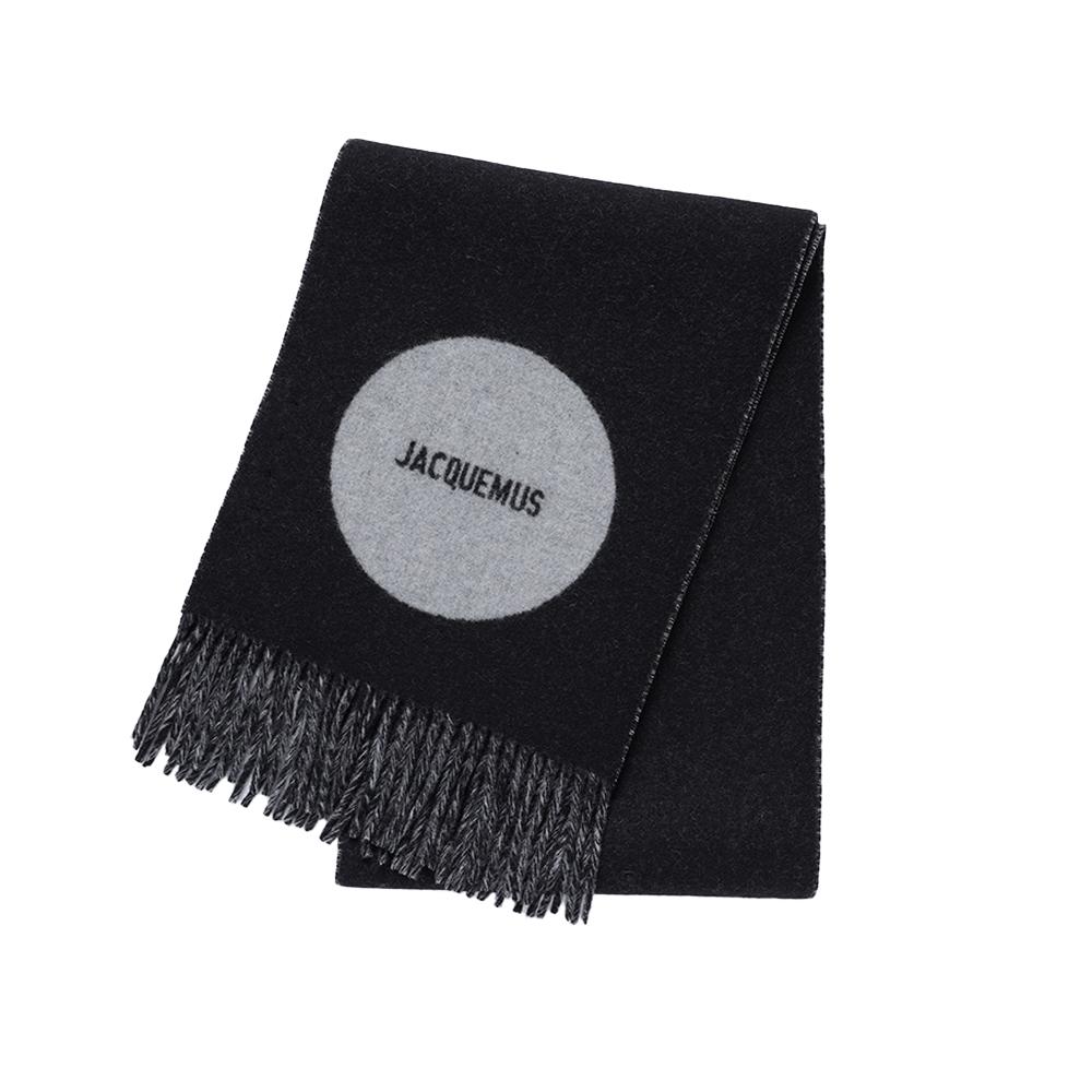 Jacquemus Le Sharp Jacquard Logo Fringe Scarf Acu00579aot4044