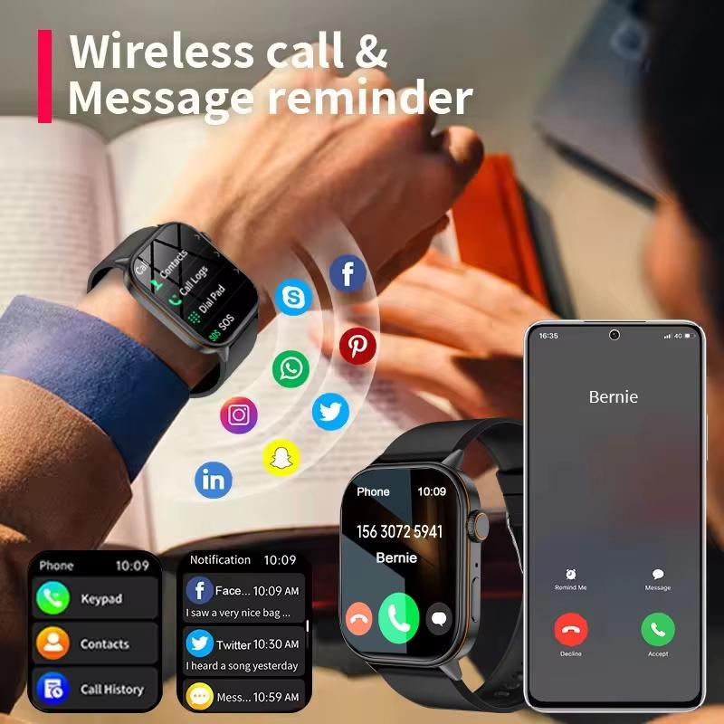 2025 Nové Vojenské Dvoupásmové GNSS GPS Chytré hodinky Kompas 10ATM Vodotěsné Bluetooth Hovor Srdeční tep Sportovní Chytré hodinky Pro Xiaomi