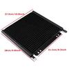 25 Row Universal Oil Cooler Aluminum Transmission Oil Cooler Automatic Stacked Plate Oil Cooler Radiator Car Accessories-ABQA