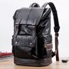 TS JYL laptop bag,Trendy Korean PU Leather Backpack Large Capacity Travel Student Backpack