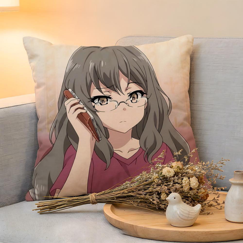 Cushion Cover Linen SkinFriendly Soft Decorative Case For Sofa Home Decor Kwaii Sexy RRio Futaba Anime Pillow cover