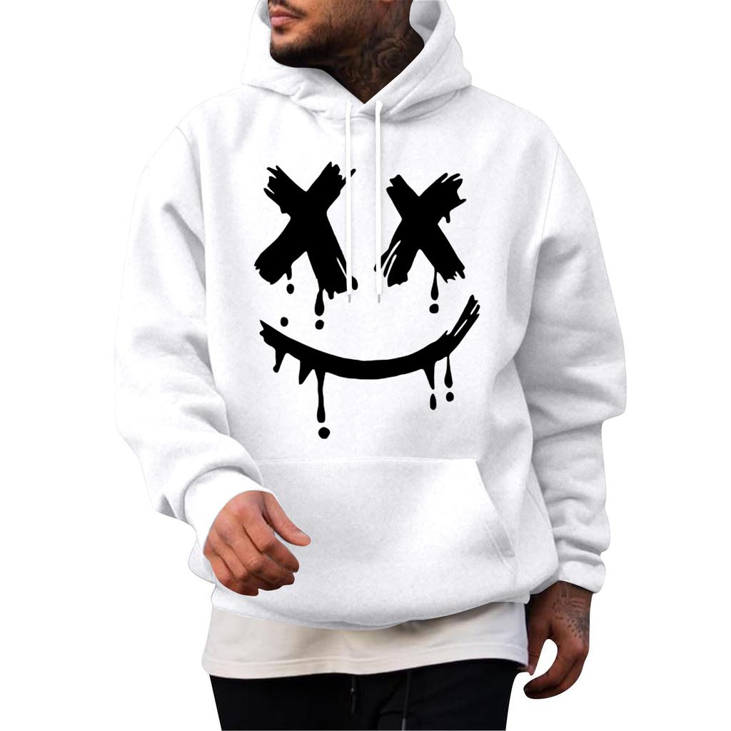 Men's Casual Hoodie Fashion  Sweatshirt With Hood Leisure Tops Teenager Streetwear Fashion Long Sleeve Shirt Warm