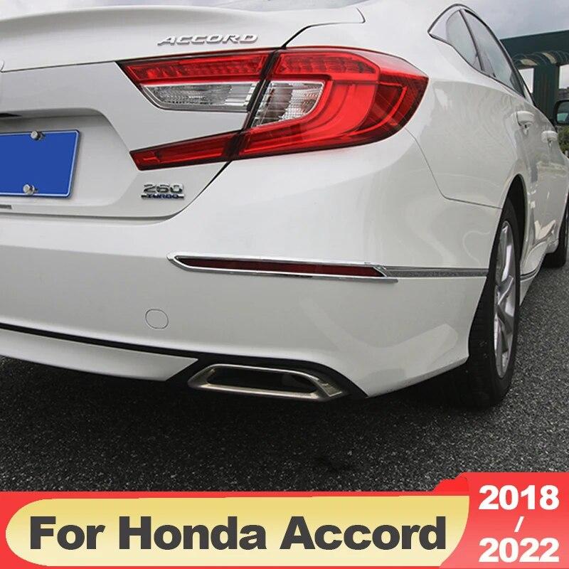 Für Honda Accord 10th X 2018-2022 ABS Carbon Fiber Hinten Nebel Licht Lampe Abdeckung Trim Stoßstange Reflektor dekorative rahmen Zubehör