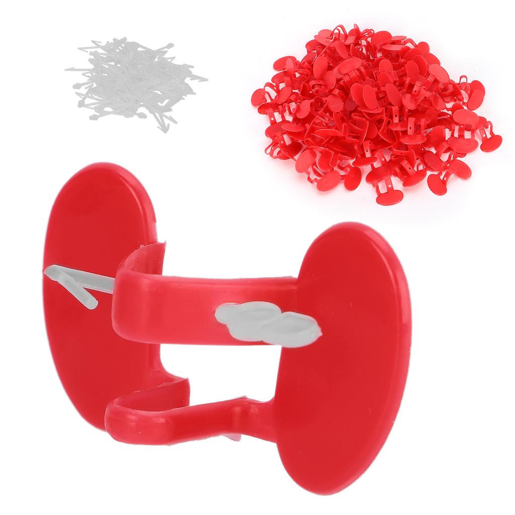 100ks Kuřecí Peeper Kuřecí brýle AntiPecking s embolií očí pro malé kuře(Dvojitý paprsek )