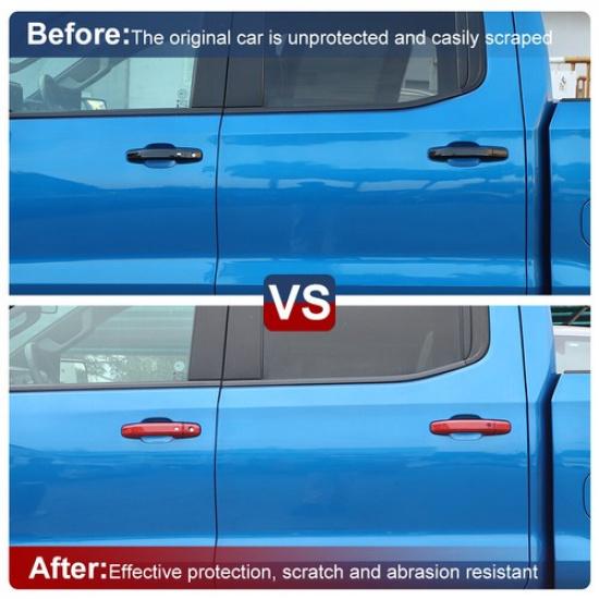 Exterior Door Handle Decor Cover Trim For Chevy Silverado/Sierra +/Suburban