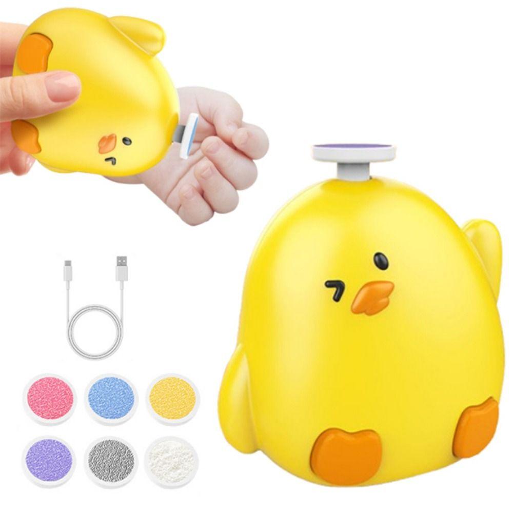 Portable Electric Baby Nail Trimmer Chicken Shape Baby Nail Grinder Mother and Baby Use