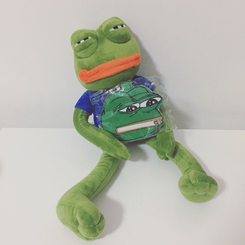 

Creative Sad Pepe Frog The Frpg Wire Plush Stuffed Animal Gift Collectible Toys