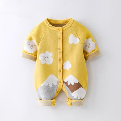 Mono Casual de Punto de Manga Larga para Niños y Niñas de Otoño e Invierno