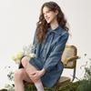 TonLion 2026 Spring Women's Ribbon Denim Dress