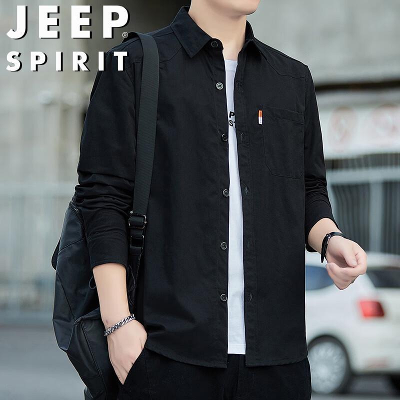 JEEP SPIRIT Men's Wrinkle-Free Long Sleeve Shirt