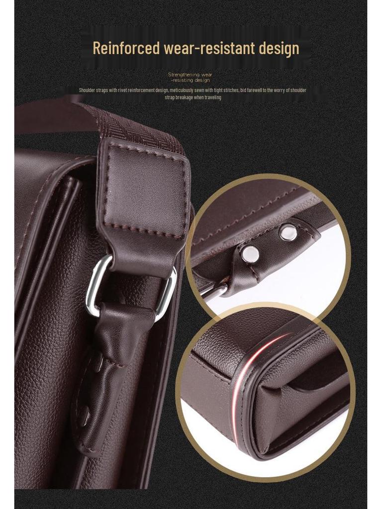 2025 Herren Umhängetasche mit großem Fassungsvermögen für Business Casual - Horizontale & Vertikale Tablet-Stile