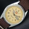 VINTAGE SEIKO 5 AUTOMATIC 6309A REFURBISHED JAPAN MENS GOLDEN WATCH A442159-1