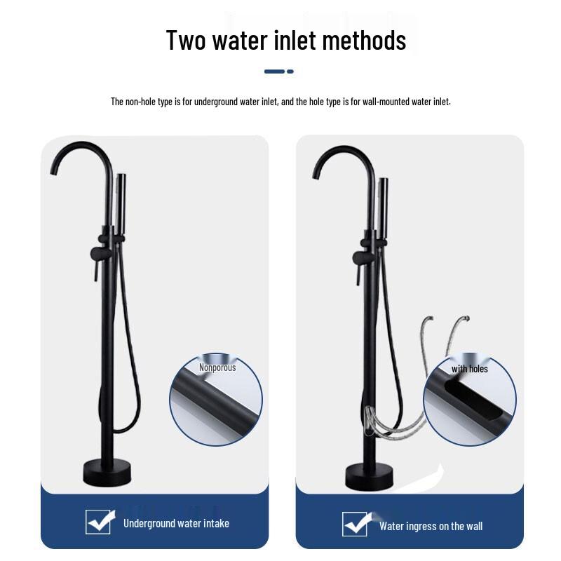 LY198 Brass Floor-Mounted Bathtub Faucet