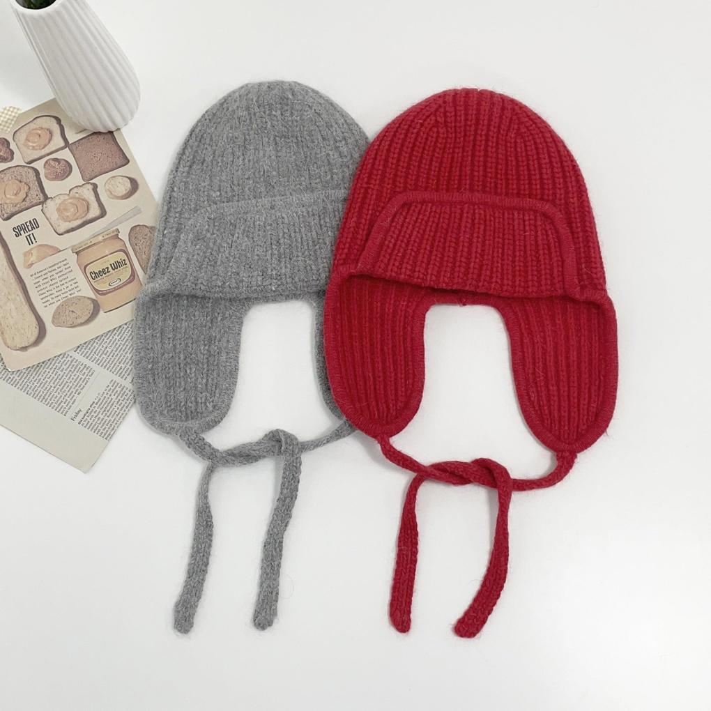 Women's and Men's Daily Angora Knit Earflap Hat