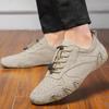 2025 New Men's Shoes Spring and Summer Handmade Shoes Octopus Fashion Casual Net Shoes One Pedal Beanie Shoes
