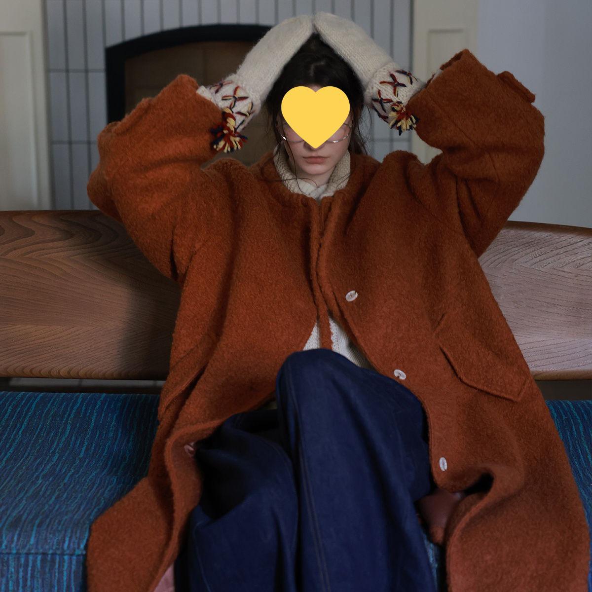 

Winter Limited Edition: Scandinavian Woolen Wrap Coat for Women - Perfect for Christmas & New Year Small