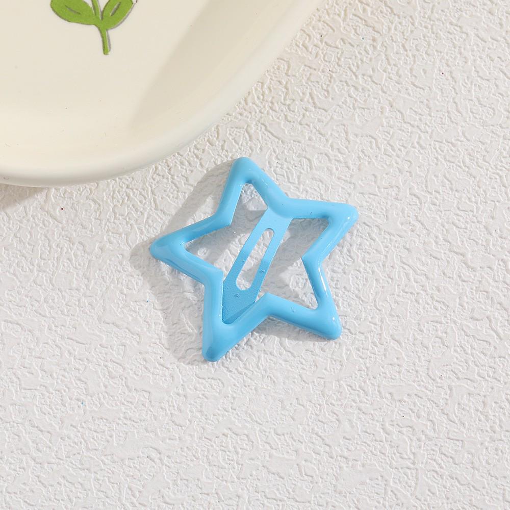 Children's Candy Color Star Hair Clips - Small Size BB Bangs Accessories