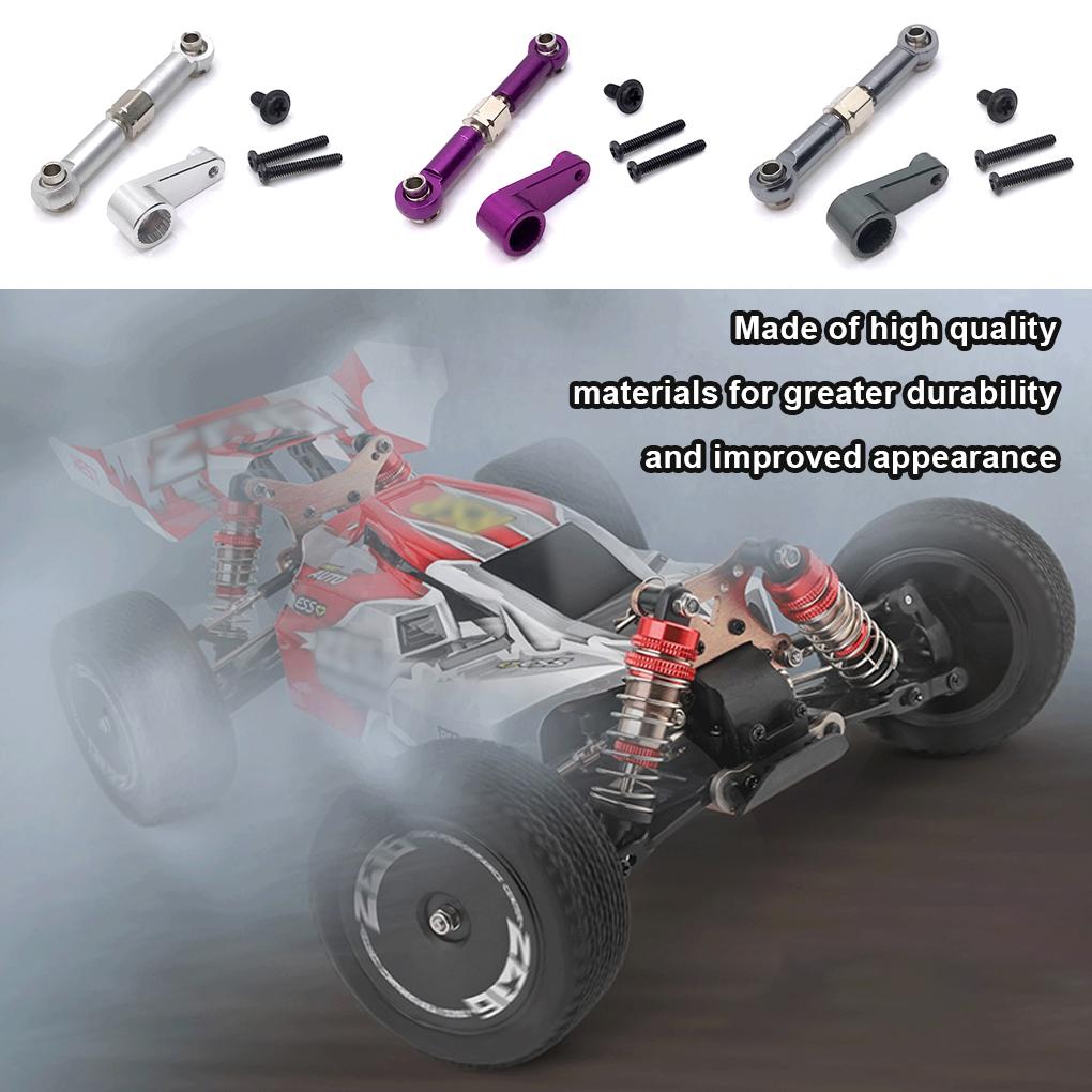 Metal Servo Arm Car Linkage Link Rod Crawler Auto Upgrade Spare Parts Modified Set Supplies Replacement for 144010 144001