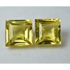 Natural Yellow Square Cut Sapphire   Pair 20.23 Carat Loose Gemstone